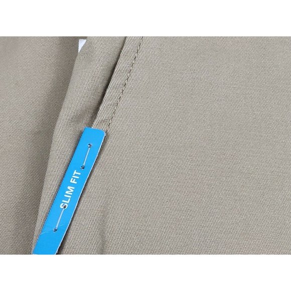 Perry Ellis Mens Pants 32*34 Chino Khaki Resist - Picture 9 of 14